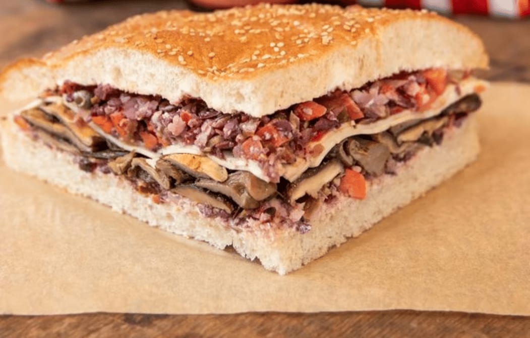 Roasted Mushroom Muffuletta 1/4 - 2 Slices.