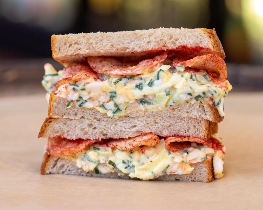 Pickled Egg Salad Sandy.