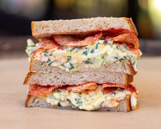 Pickled Egg Salad Sandy.